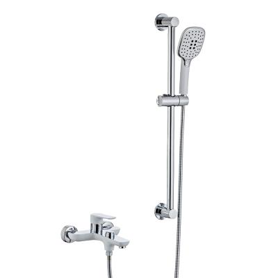 China With Slide Bar Quality Guarantee Instant Electric Heating Bathroom With Slide Bar Chuveiro Water Rain Shower Faucet And Shower Set for sale