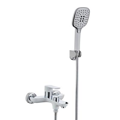 China Without Slide Bar Competitive Price Constant Temp Chrome Shower Mixer Wall Mounted Faucet for sale