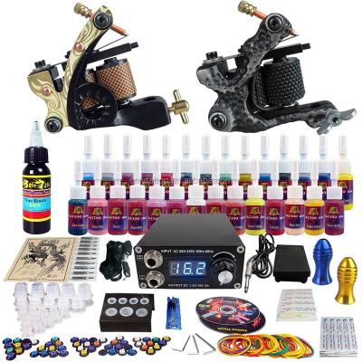 China Tattoo Kit 28 Colors 5ml Tattoo Inks With High Quality Power Supply LY-TK222 for sale