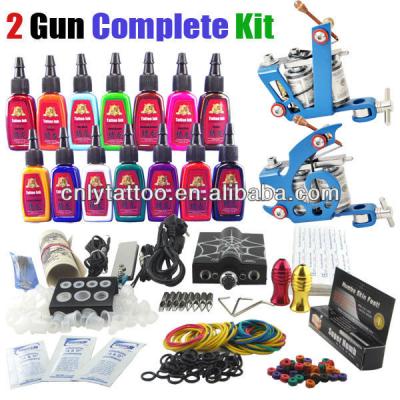 China Permanent Tattoo Kit 2 Gun 7oz Wholesale Inks for sale