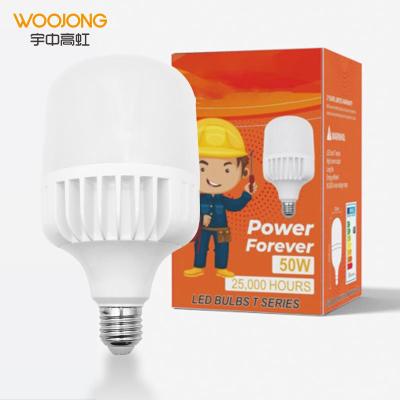 China WOOJONG High Quality Residential T Shape 20w/30w/40w50w/60w/70w Die Casting Aluminum Led Light Bulbs for sale