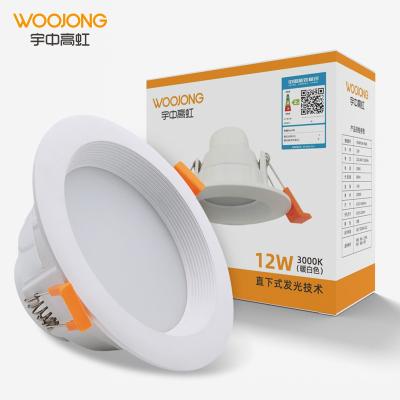 China EUROPEAN WOOJONG Recessed Anti-glare Trimless 3W 6W 9W 10W 12W 15W 18W Led Downlight for sale