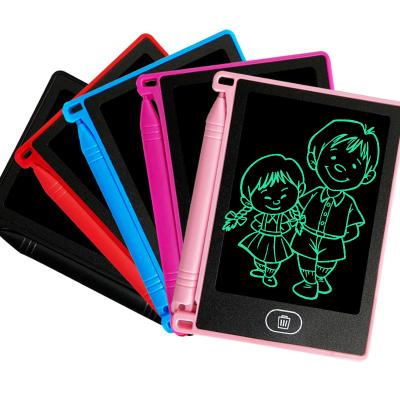 China 4.4 Inch Plastic Custom Memo Pads Style Mini LCD Writing Tablet Panel OEM Digital Drawing Logo Kids Graphic Memo Pad With Stylus Pen for sale