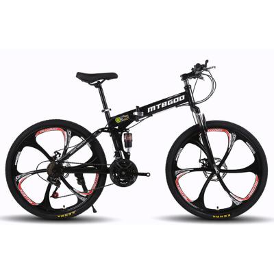 China Floding bicycle folding mountain bike for men/disc brake folding mountainbike/26 inch folding bike for sale