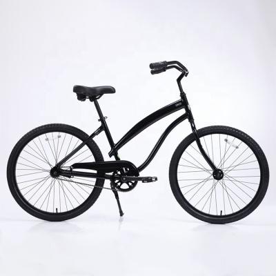 China 20 inch cheap price chopper bicycle adult sand aluminum alloy frame single speed aluminum alloy use black color beach cruiser bike for sale for sale