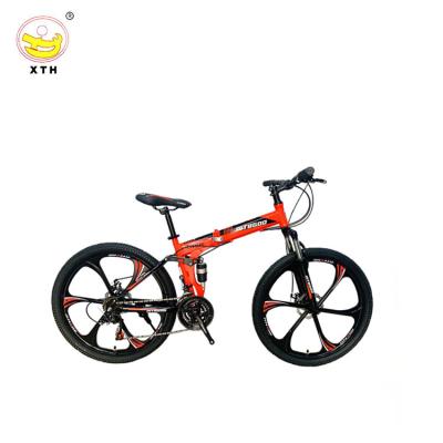 China 26 inch mountain folding bike 27 speed disc brake mountain bike/wholesale high quality unisex road colapsible bikes/bycicles for adults for sale