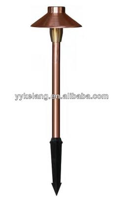 China PC New Design Waterproof LED Copper Garden Lamp With Copper Cap for sale