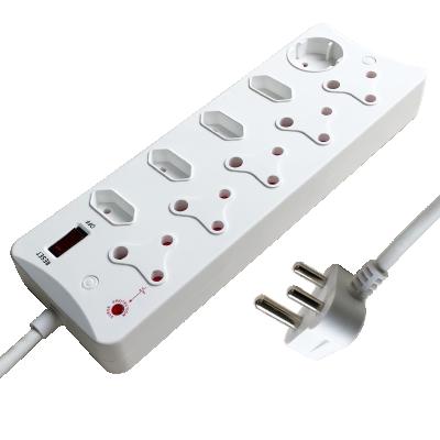 China Full Household South Africa Multifunctional Copper Sockets Multifunction Multiple Surge Protected Power Strip / General Purpose for sale