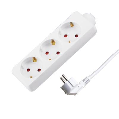 China Children Protected European Standard Shutter CE Certificate 3 Way Power Strip Extension Socket for sale