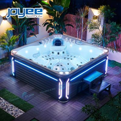 China JOYEE Modern Nordic Spa With Insulation Hot Tub China Seller Price Whirlpool With LED Lights Outdoor Massage Jets Spa Hot Tub for sale