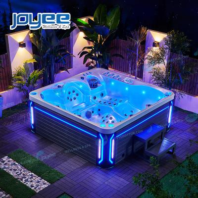 China USA Aristech JOYEE Acrylic Adult Outdoor Hot Spa 5 6 People Portable Outdoor Whirlpool Bathtub Family Hot Tub Beauty Spas With Colorful Led Light for sale