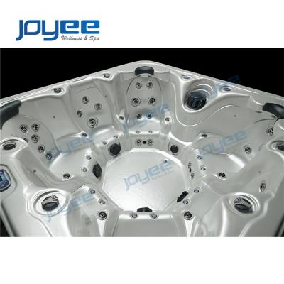 China NEW JOYEE Modern 2022 Parts Massage Bath Pool For Fun Outdoor Whirlpool Bathtub China Hot Tub And Spa Manufacturers With Cheap Price for sale