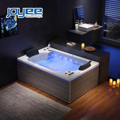 China Skirted Hot Tub (Left Skirt) JOYEE Quality 2 Person Double Side With Apollo Modern Massage Waterfall Whirlpool Bathtub Whirlpool Style Acrylic Bathtub for sale