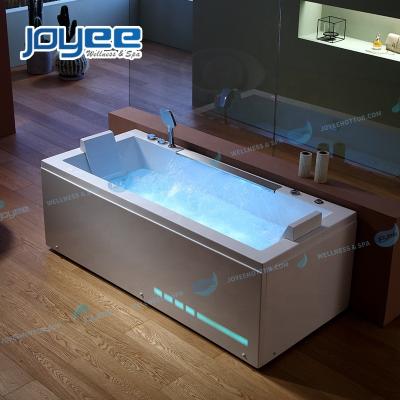 China Hot Selling Skirted Europe Whirlpool Low Price Waterfall Bathtub (Left Skirt) JOYEE Small Size High Quality Indoor Manufacturer Spa Tub for sale