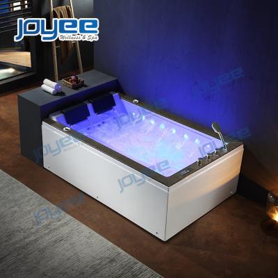 China JOYEE New Model 2 Person Whirlpool Double Side (Left Skirt) Indoor Bathtub with Artificial Stone Surface and Large Waterfall Massage Whirlpool for sale