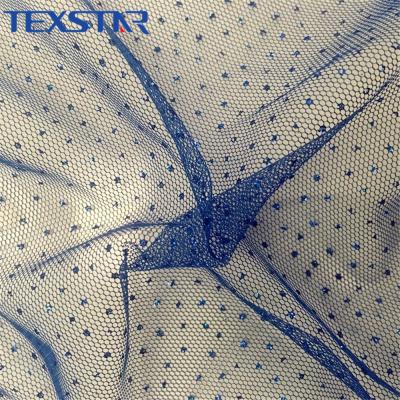 China Sheer Hot Selling Glitter Dot Sparkle Tulle Fabric For Women Dress for sale