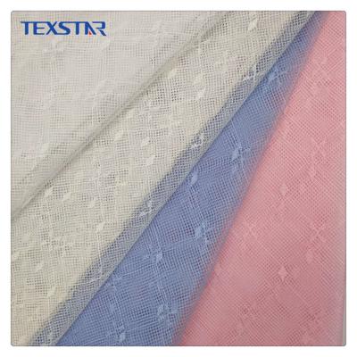 China Breathable 100% Jacquard Polyester Mesh Mosquito Net Fabric for sale