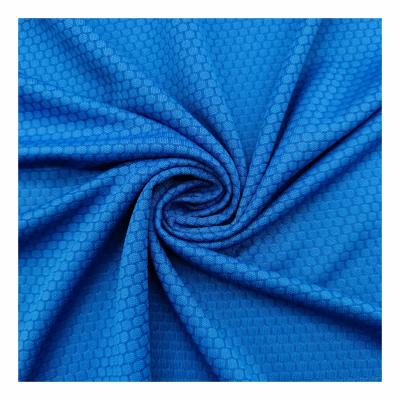 China Stain Resistant Polyester Football Pattern Jacquard Knit Fabric For Sportswear for sale