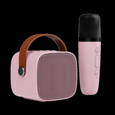 China Protable mini KTV speaker with BT 5.0 karaoke party wireless speaker portable microphone tws sing microphone set for sale