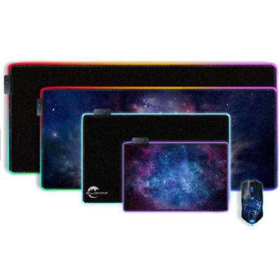 China Hot Sale 14 Kinds Gaming Mouse Pad Special Customized LED Table Lights Black Rubber RGB Gaming Keyboard Lighting Pad for sale