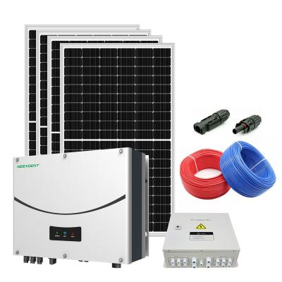 China 15KW home on half grid solar system solar power system 7/8/10/12/15KW cut off mono panel solar system for sale