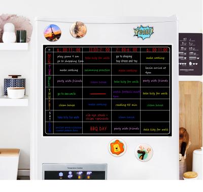 China Soft Weekly Planner Paper Magnetic Dry Erase Magnet Weekly Calendar for Fridge for sale