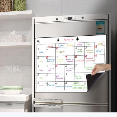 China Teaching.office School Dry Erase Fridge Whiteboard Planner Magnetic Printing for sale