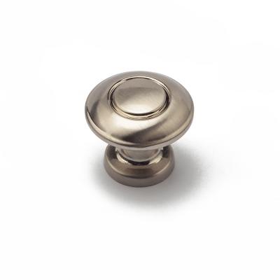 China 2021 Modern Hot Selling Adjustable Furniture Handles Round Shaped Drawer Pull Knobs Satin Nickel Cupboard Knobs for sale