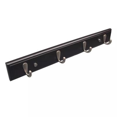 China Durable Board Black Wall Mounted Coat Hook Rack Hooks & Rails Clothing 30-40 Days All-Season Hook & Rails Hot Custom Decorative Wood Zinc for sale