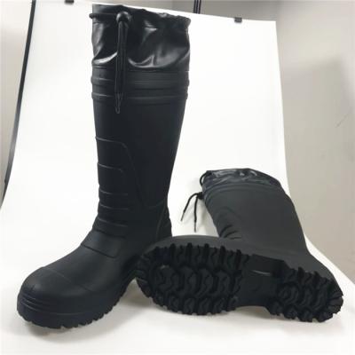 China Colored Rain Boot Men's Alibaba Fish Pattern Fancy Rocket Man Eva Flare Black Foam Anti-slip Cool Stylish Boots for sale