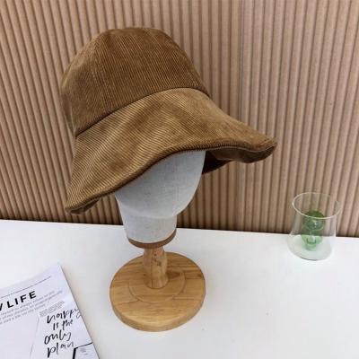 China New Picture Style Fashion Hats Custom Adjustable Embroidery Wholesale Corduroy Bucket Hats for sale