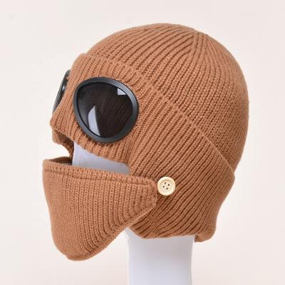 China 2022 Dobby Trends Unisex Comfortable New Fashion Hat Ski Mask High Quality Knitted Hat for sale