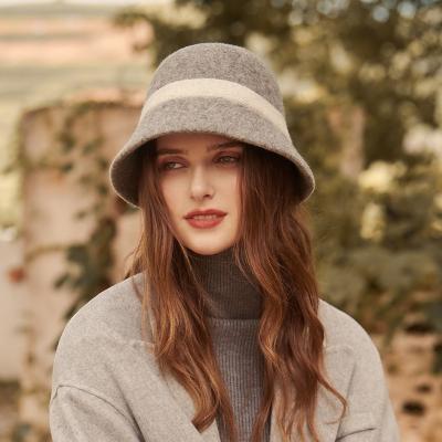 China Fashion \ retro simple and elegant temperament wholesale comfortable \ durable \ warm washed furry bucket hats for women for sale