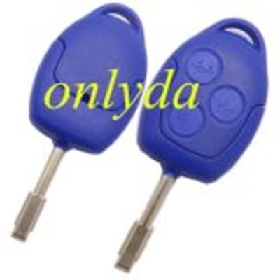 China Ford For Ford 3 Button Remote Key Shell With FO21 Blade Blue Color (Without Battery Clamp) for sale