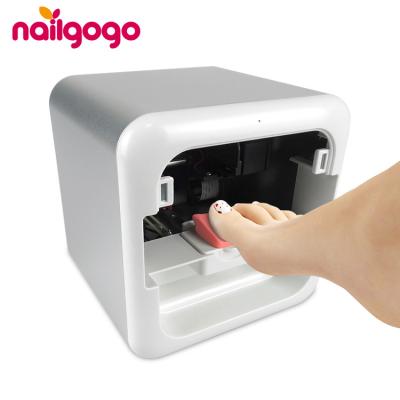 China Hot Selling Nailgogo Portable Nail Machine Smart Finger and Toe Nail Equipments Nail Printing Smart 2 in 1 Nail Printer for sale