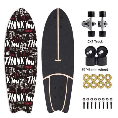 China Adult factory selling Surfskate cx7 rare ant custom maple 7 ply canada surfskate for sale