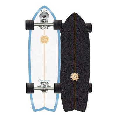 China Canadian Maple Logo Acceptable Surfskate Custom Made Best Quality Adult 34 Inch Skateboard For Pump for sale