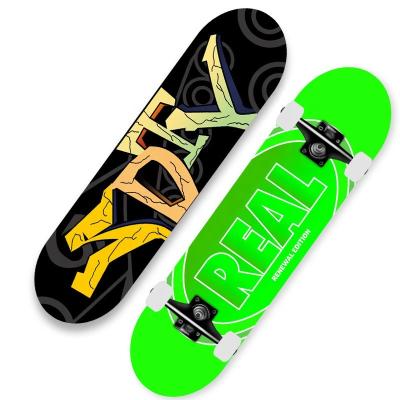 China OEM Maple Full Set Outdoor Activities Double Kick Pro Skate Skateboard Wooden Professional Custom Blank Board Customizable Canadian For Adults for sale