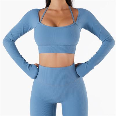 China Breathable Seamless Activewear Set Wholesale Fitness Yoga Wear 5pcs Workout Women Gym Seamless Sets for sale