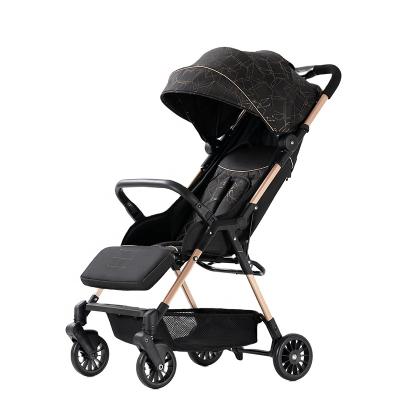 China Wholesale Automatic Folding And Black Infant Stroller All Positions Seat Baby Carriage Alloy Extended Baby Stroller for sale