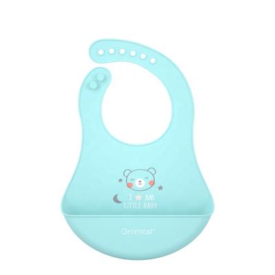 China BPA Free Best Quality Pink And Silicone Baby Bibs for sale