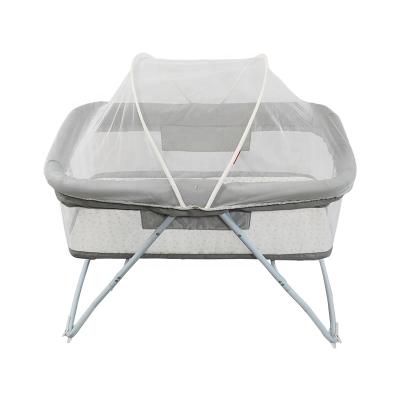 China Portable And Lightweight Baby Bed One Button Pick Up Baby Cradle For 0-6 Month Baby for sale