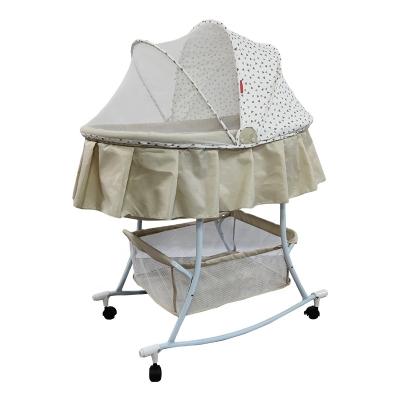 China Good Quality Baby Rocking Bed Cradle With Rocking Baby Bed for sale