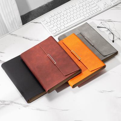 China High Quality Artificial Leather Custom Double A5 PU Leather 6 Rings Budget System Binder Planner With Cash Wraps Storage Loose Leaf Book for sale