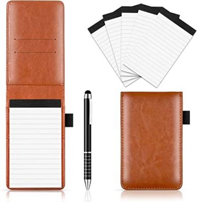 China High Quality Small Pocket Notepad Holder Set Notebook with Pen For Offices, Schools, Restaurants, Mini Business Record Book Customization for sale