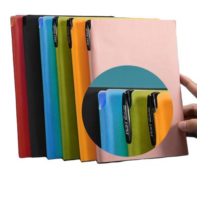 China Durable Journal Notebook with Pen Holder Faux Leather Premium Thick Paper Hard Cover Classic Notebook for Work School Supplies Stationery for sale