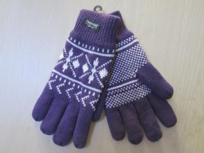 China Ladies Acrylic Glove with Jacquard Snow Pattern--Thinsulate glove--Fashion glove--Gift for sale