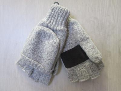 China Ladies Acrylic&Wool Glove-Cut fingers with Flip--Thinsulate glove--Fashion glove--Solid color for sale