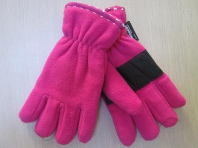 China Fleece Gloves--Thinsulate Lining--Girls Winter Gloves for Outside--Unslip Palm--Solid color for sale