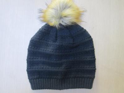 China Acrylic Hat for Ladies and Girls--Jacquard Hat--Faux Fur Hat--Outside and Winter--Double Layer for sale